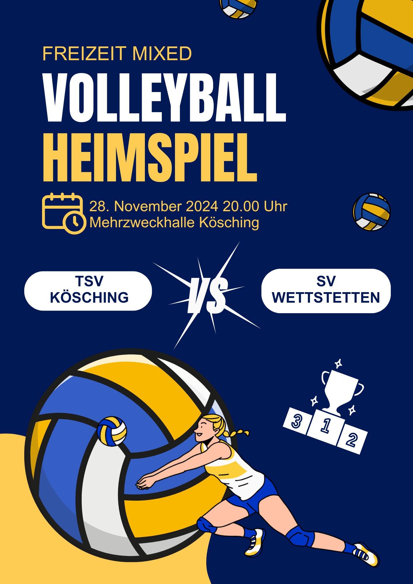 Heimspiel der Freizeitmannschaft am 28.11.2024